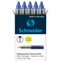 Стержни для ручек-роллеров Schneider 852, Royal Blue, Стираемые чернила