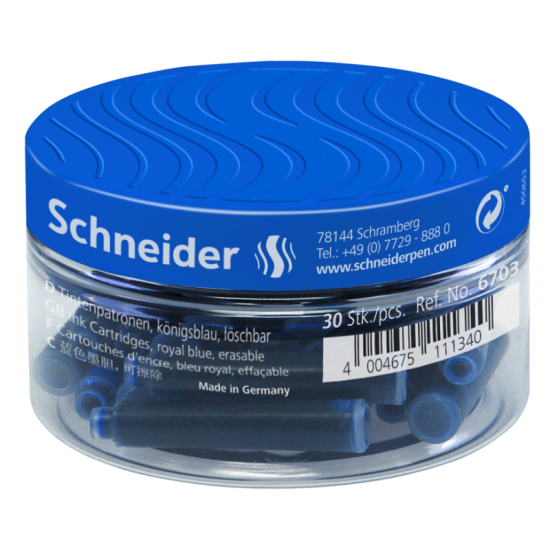 Tintes kapsulas Schneider 30gab, zilas