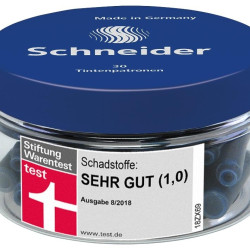 Чернильные катриджи Schneider Standard Royal Blue 30шт стираемые