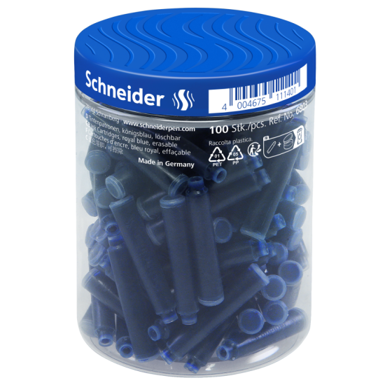Tintes kapsulas Schneider 100gab, zilas