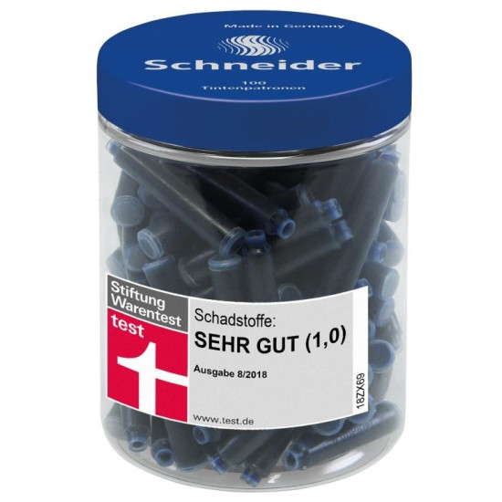 ЧернильныеКартриджи Schneider erasableRoyalBlue 100шт