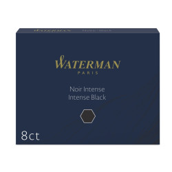 Картриджи Waterman Long Intense Black 8шт