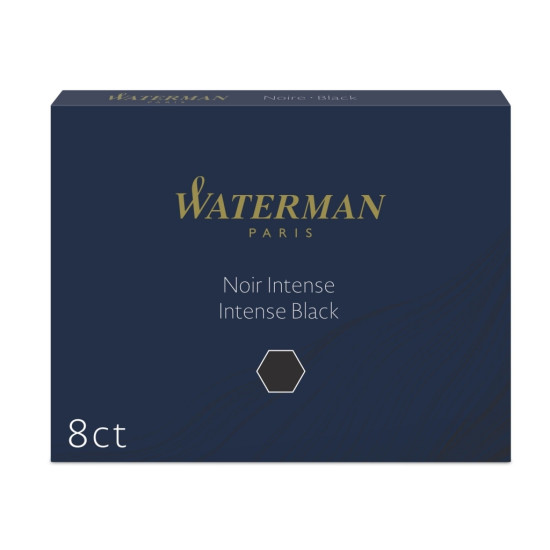 Картриджи Waterman Long Intense Black 8шт