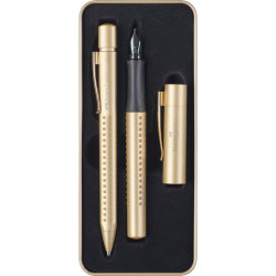 Набор ручек перьевая Faber-Castell Grip Edition Золотой