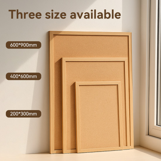 Korktahvel DELI 20x30cm puidust raamiga