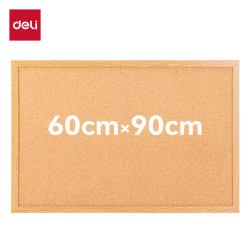 Korktahvel DELI 60x90cm puidust raamiga