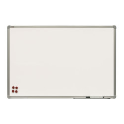 Магнитная доска OfficeBoard 90x120 см белая с алюминиевой рамкой