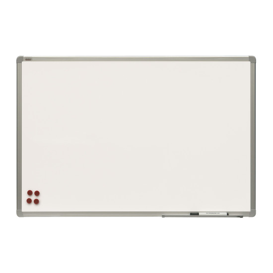 Магнитная доска OfficeBoard 90x120 см белая с алюминиевой рамкой