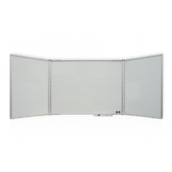 Magnētiskā tāfele 2x3, 100x150x300cm, ar atlokiem