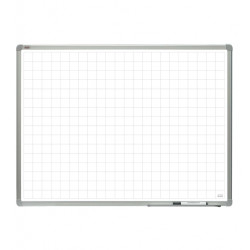 Magnētiskā tāfele 2x3 100x200cm, alumīnija rāmis, 5x5cm rūtaina