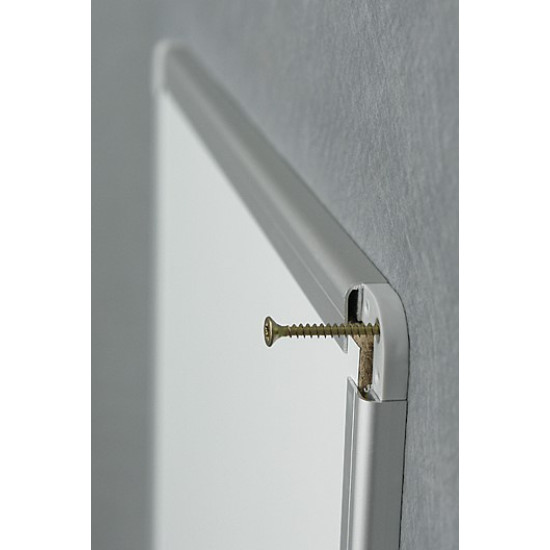 Magnētiskā tāfele 2x3 EcoBoards 60x40cm, alumīnija rāmis, balta