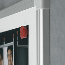 Magnētiskā tāfele 2x3 EcoBoards 60x40cm, alumīnija rāmis, balta