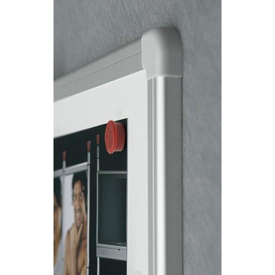 Magnētiskā tāfele 2x3 EcoBoards 60x40cm, alumīnija rāmis, balta