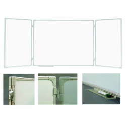 Valge magnettahvel 2x3 tiibadega 180x120/360cm