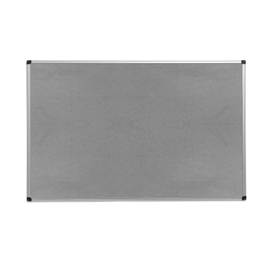 Auduma tāfele 120x200cm, filca, pelēka