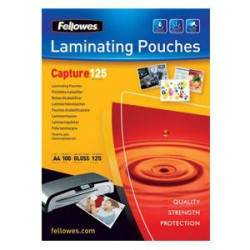 Пленка/ламинирования FELLOWES 125mic,  65x95mm, 100шт