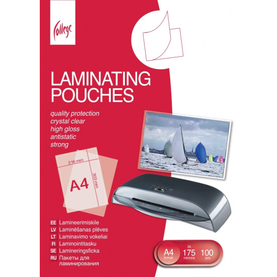 Пленка College Antistatic A4 175мкм антистатическая
