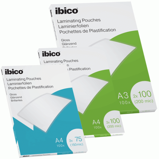 Laminēšanas plēves IBICO, 250(2x125) mk, A4, 100 gab.
