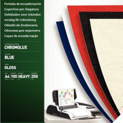 Обложки/сшивания FELLOWES Chromo A4, 100шт, чёрные