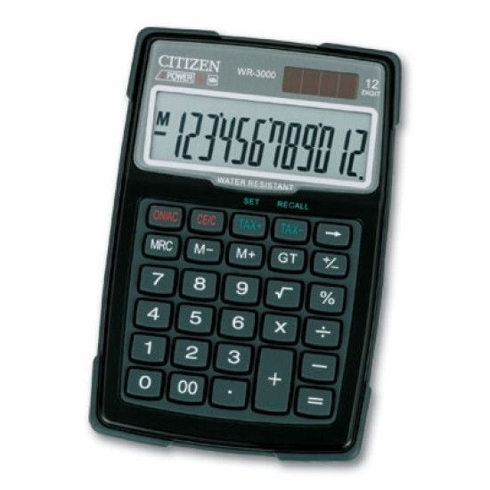 Калькулятор Citizen WR-3000 влагозащищенный
