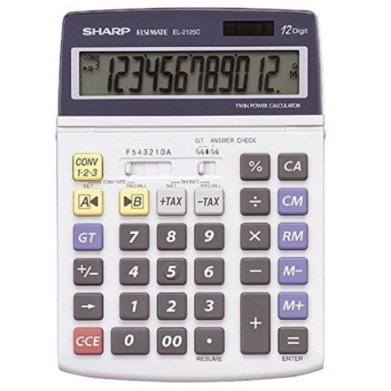 Калькулятор Sharp EL-2125C 12-разрядный