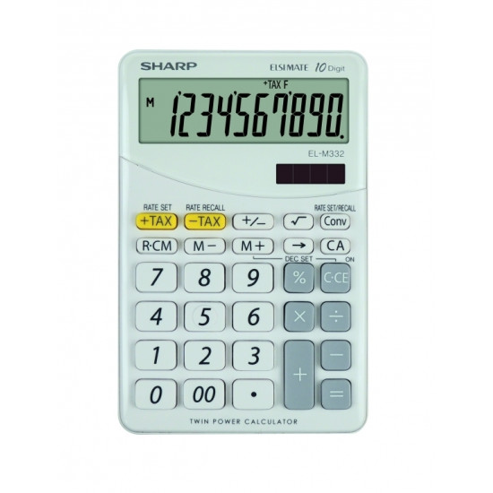 Калькулятор Sharp EL-M332BWH 12-значный белый
