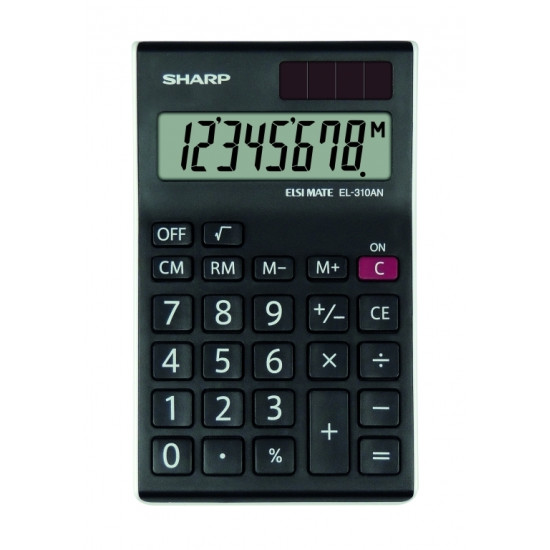 Калькулятор Sharp EL-310ANWH 8-разрядный солнечный