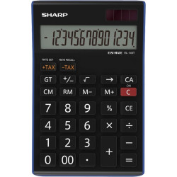 Калькулятор Sharp EL-145TBL 12-цифр солнечная батарея