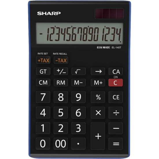 Калькулятор Sharp EL-145TBL 12-цифр солнечная батарея