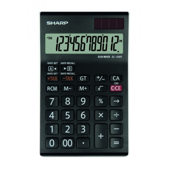 Настольный калькулятор Sharp EL-126RWH белый