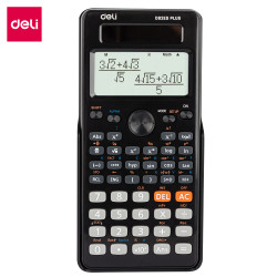 Научный калькулятор DELI 253F LCD двойное питание