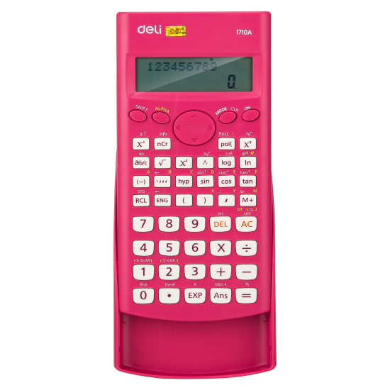 Научный калькулятор DELI 240F 240 функций красный
