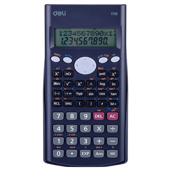 Научный калькулятор DELI 240F 240 функций 10+2 цифры