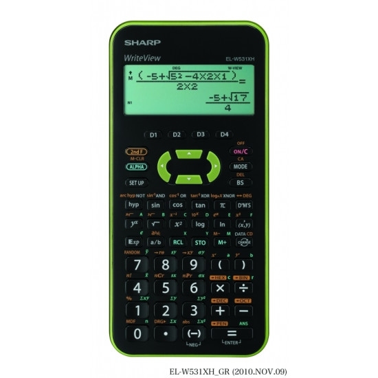 Научный калькулятор Sharp EL-W531XHGR 335 функций