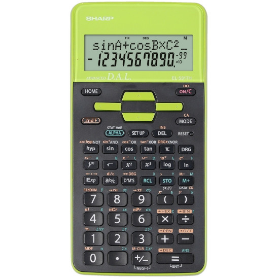 Калькулятор Sharp EL-531THGR научный защита от царапин