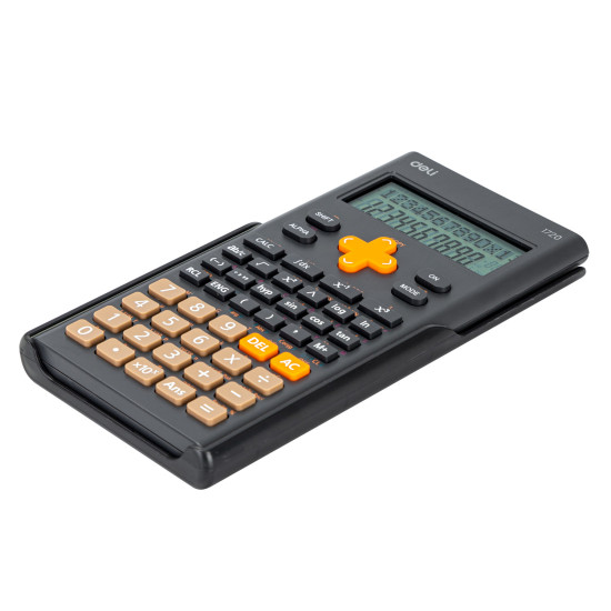 Научный калькулятор DELI 300F 10+2 цифры темно-серый