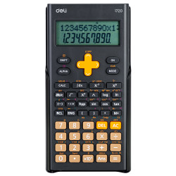 Научный калькулятор DELI 300F 10+2 цифры темно-серый