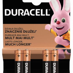 Батарейки Duracell MN2400 AAA 4шт долгоиграющие