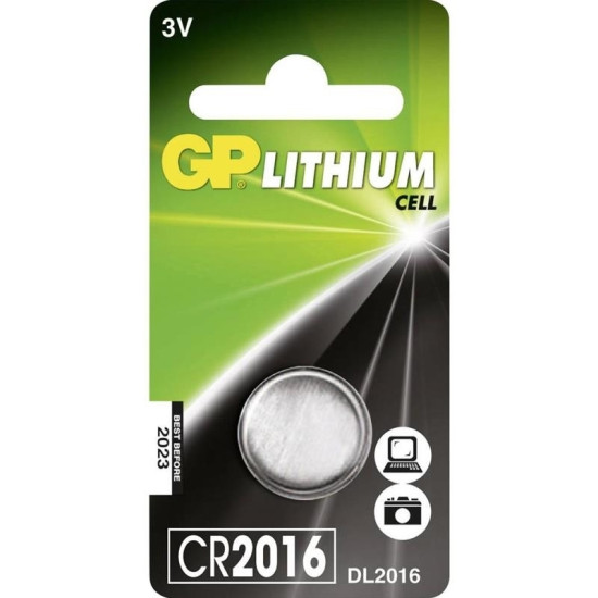 Батарейка GP CR2016 Литиевая долговечная
