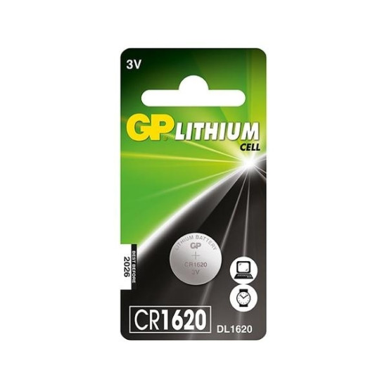 Батарейка GP CR1620 литиевая 3В