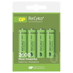 Аккумуляторные батарейки GP AA 1, 2V, 2700mAh 4тк