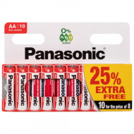 Батарейки Panasonic R6RZ, Red, Без ртути