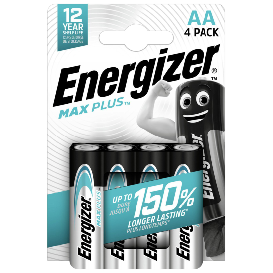 Baterijas Energizer max plus AA B4 1.5V Alkaline, 4 gab
