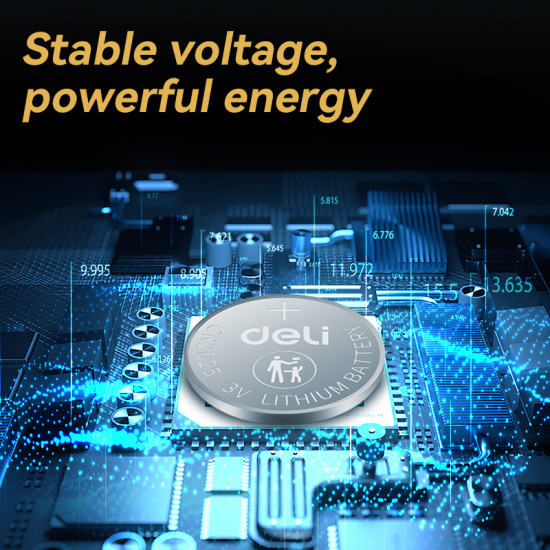 Baterija Deli LH225, litija, CR2025, 1gab/iep