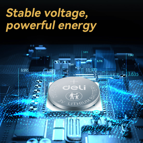 Baterija Deli LH232, litija, CR2032, 1gab/iep