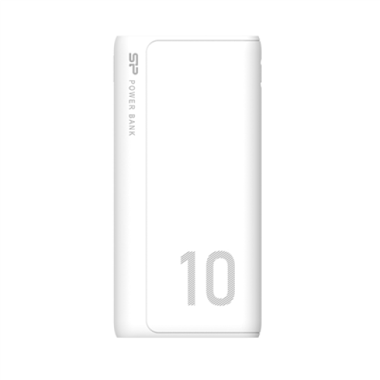 Внешний аккумулятор Silicon Power SP10KMAPBKGP150W 10000mAh белый Micro-USB Type-C Dual USB-A