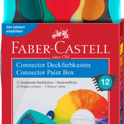 Акварель Faber-Castell Connector 12 цветов непрозрачные