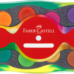 Краски Faber-Castell Connector 12 цветов динозавры с глиттером