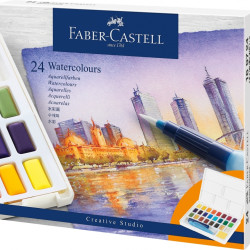 Акварель Faber-Castell Creative Studio 24цвета с кистью