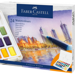 Акварель Faber-Castell Creative Studio 24цвета с кистью